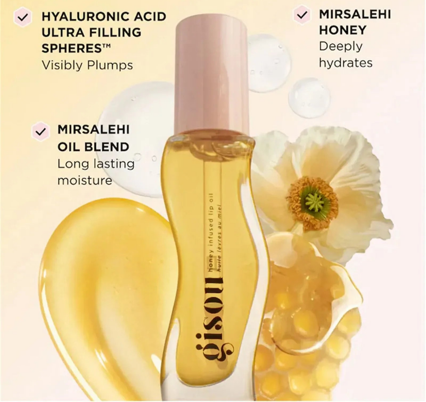 Gisou Honey Infused Lip Oil - Aceite Labial Infusionado con Miel